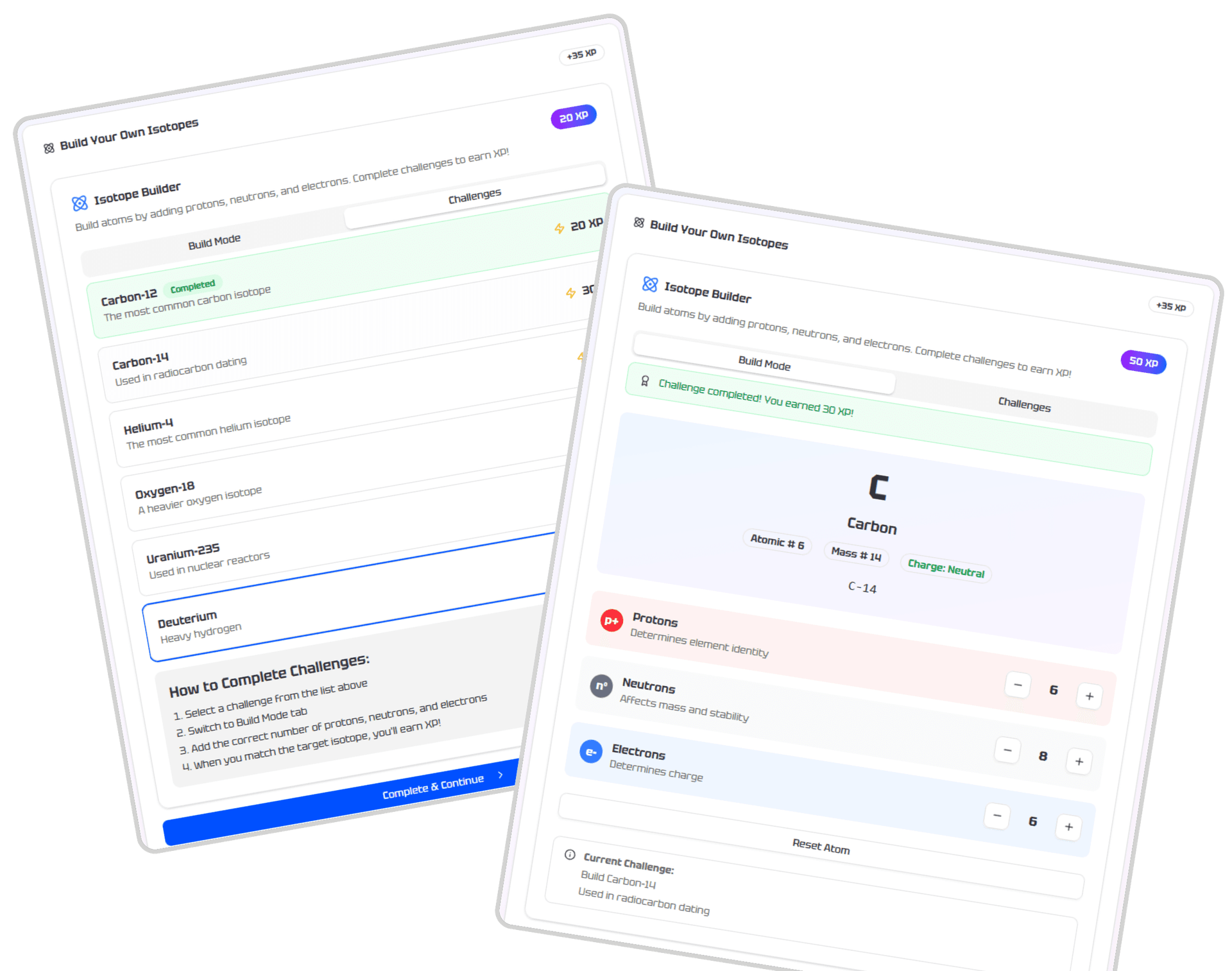 Interactive Quizzes Interface